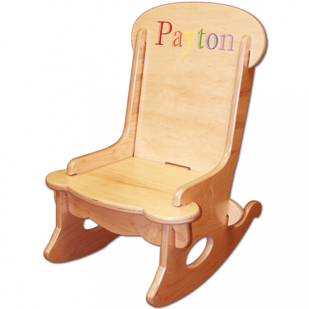 Children's wooden 2025 chair engraved