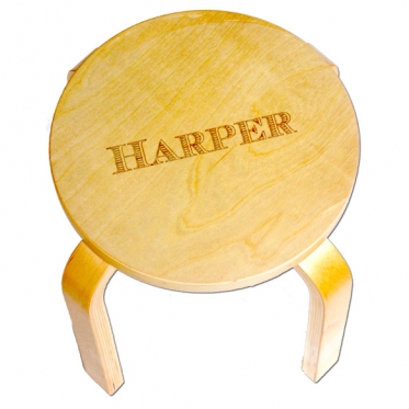 Children's wooden chair online engraved